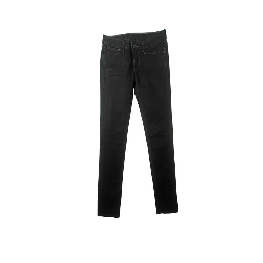Earnest‎ Sewn Harlan 94Z Black Skinny Jeans Ankle Zip Womens Made in USA Lot 652